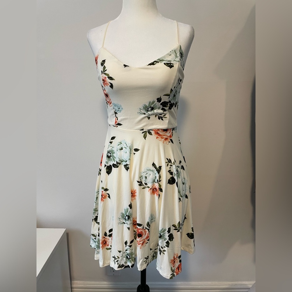 White Floral Dress